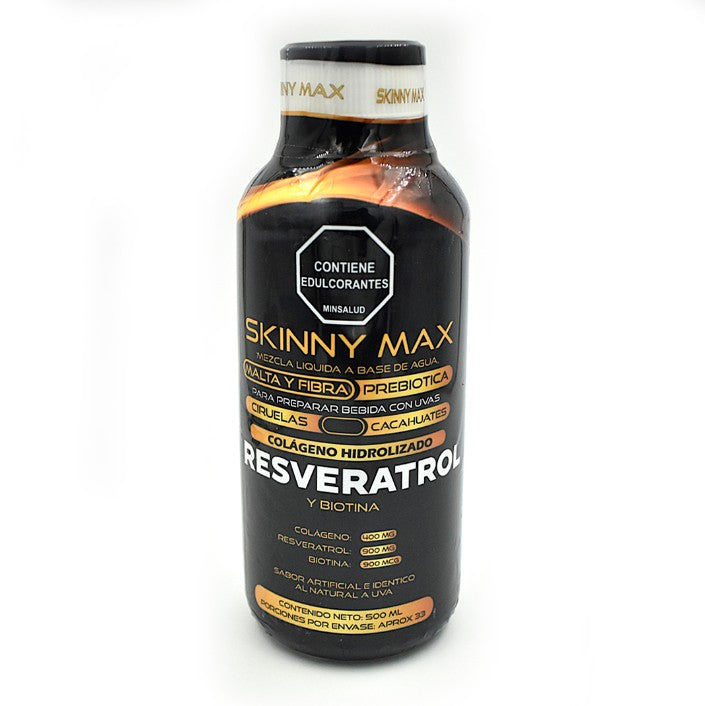 Resveratrol Líquido Skinny Max — Colágeno, Biotina y Antioxidantes 500ml